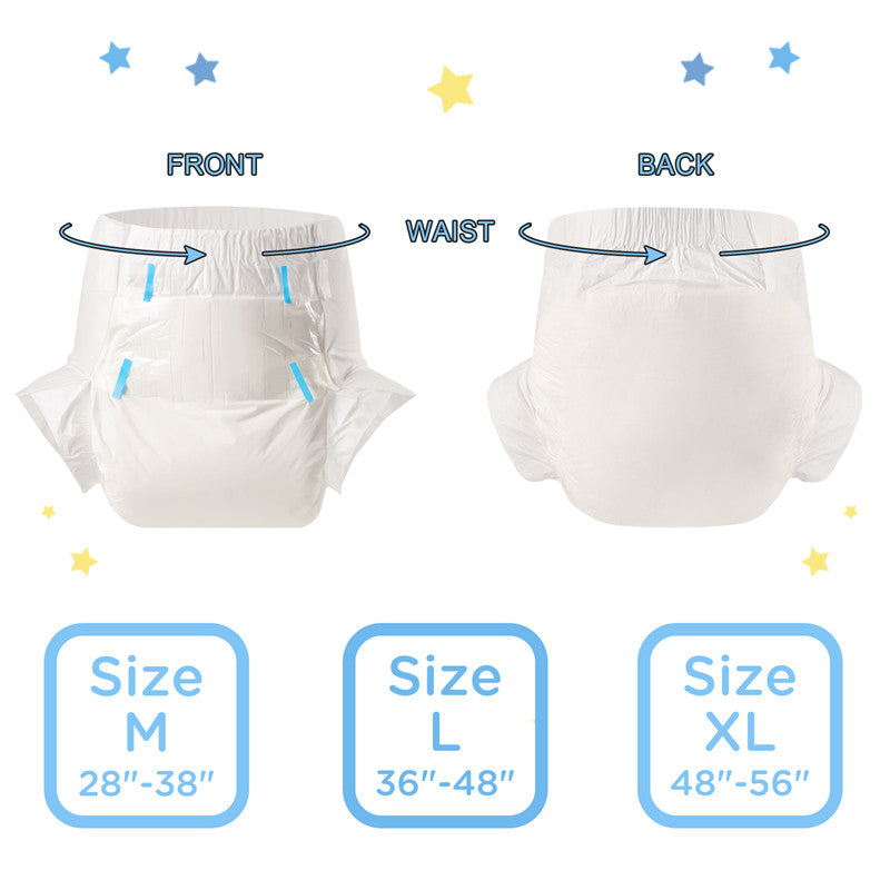 ABDry White Adult Diapers 2 Pieces Sample Pack