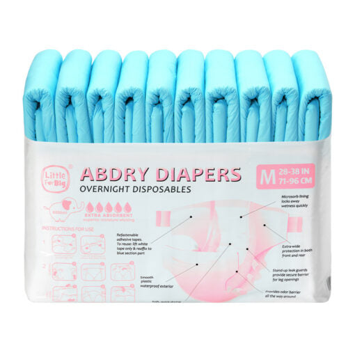ABDry Ultra Absorbent Diapers 10 Pieces Pack Blue