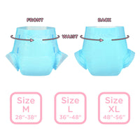 ABDry Ultra Absorbent Adult Diapers 2 Pieces Sample Pack Blue