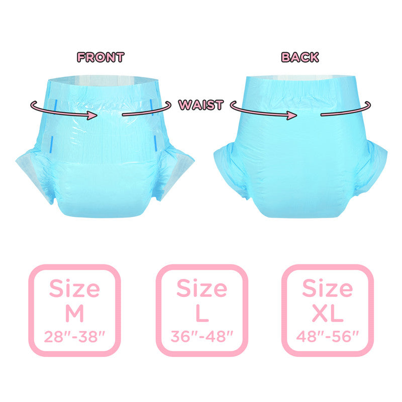 ABDry Ultra Absorbent Adult Diapers 2 Pieces Sample Pack Blue