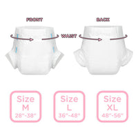 ABDry White Adult Diapers Pack