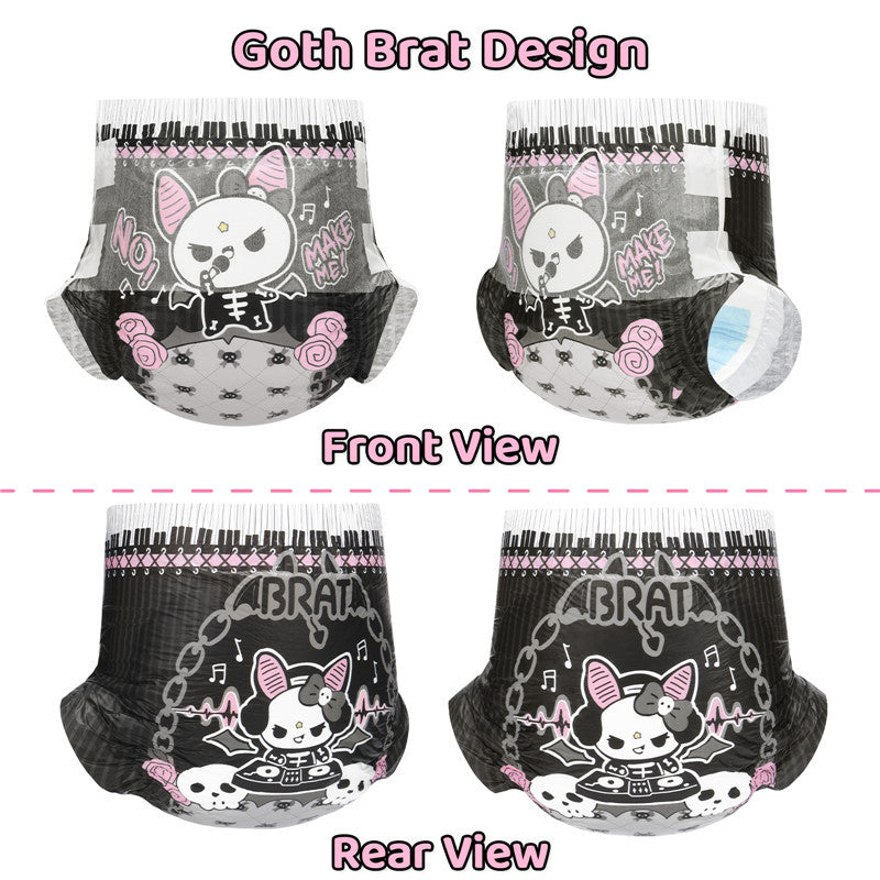 Goth BRAT Ultra Absorbent Diapers 10 Pieces Pack