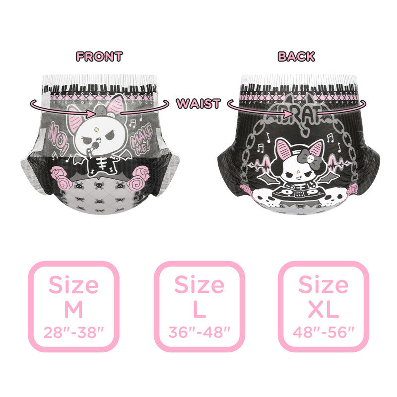 Goth BRAT Ultra Absorbent Diapers 10 Pieces Pack