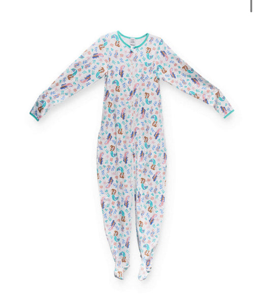 Mermaid Tales Adult Footed Jammies