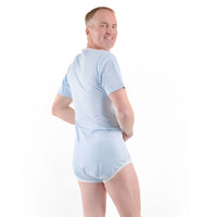 Blue Organic Unisex Adult Bodysuit